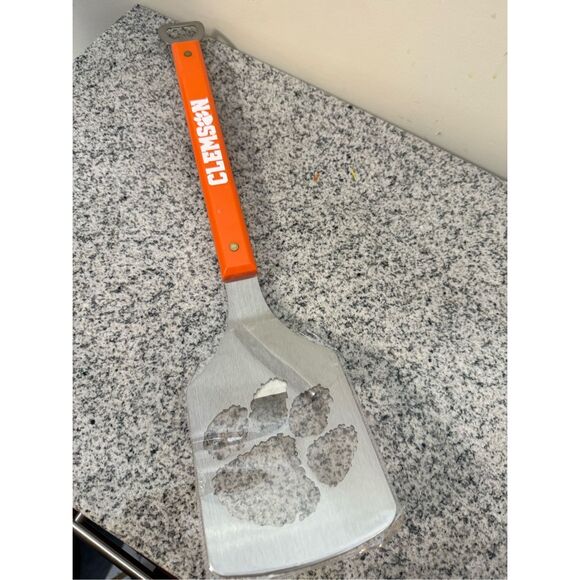 Clemson Tigers Spirit Series BBq Spatula Sportula with Bottle Opener Burger Turn - Picture 1 of 5
